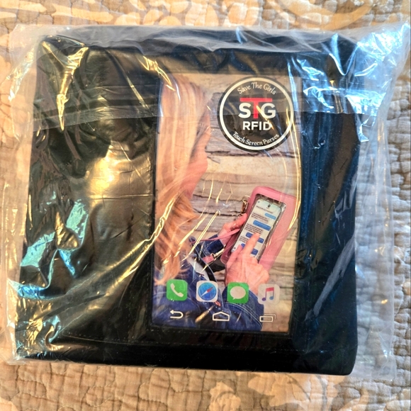 Save The Girls NWT Touch Screen Purse Black - Picture 5 of 8